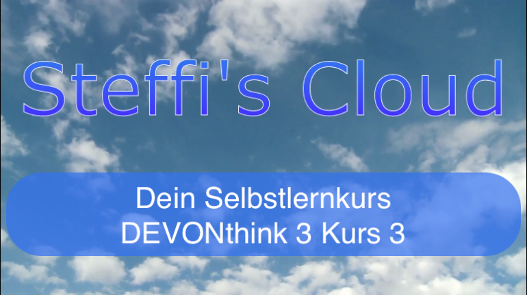 DEVONthink 3 - Kurs 3